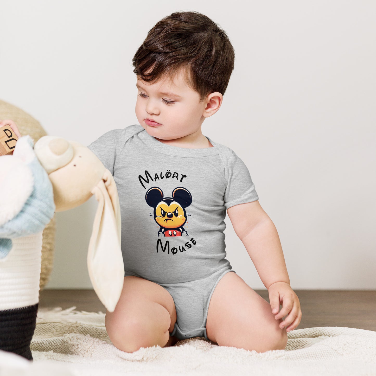 Malort Mouse: Faced Baby Bodysuit