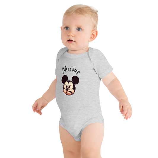 Mickey Malort: Faced Baby Bodysuit