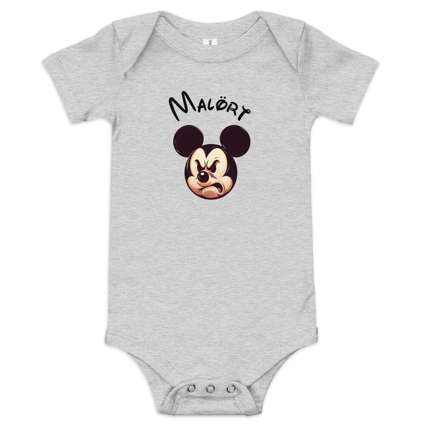 Mickey Malort: Faced Baby Bodysuit