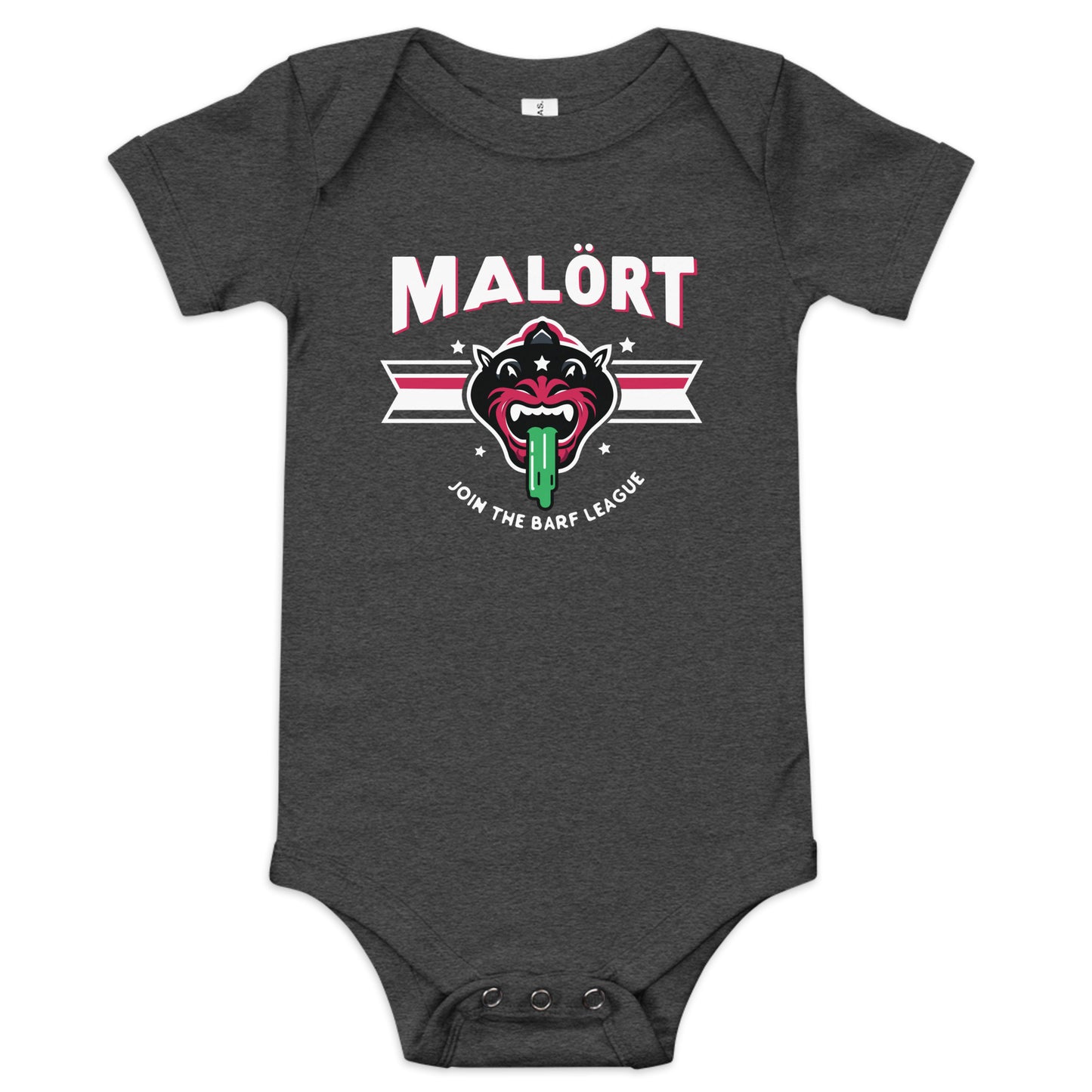 Malort: Join the Barf League Cat: Baby bodysuit