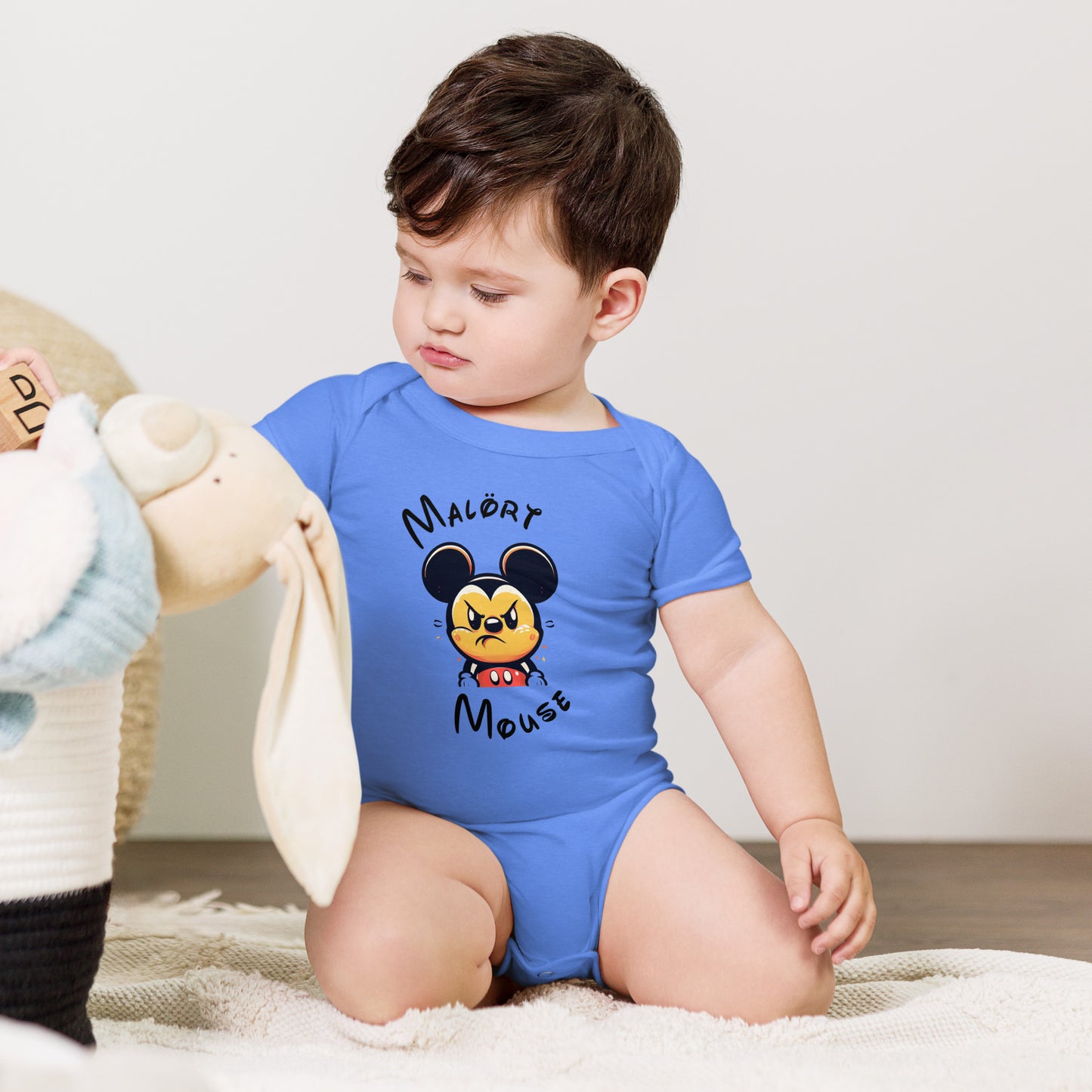 Malort Mouse: Faced Baby Bodysuit