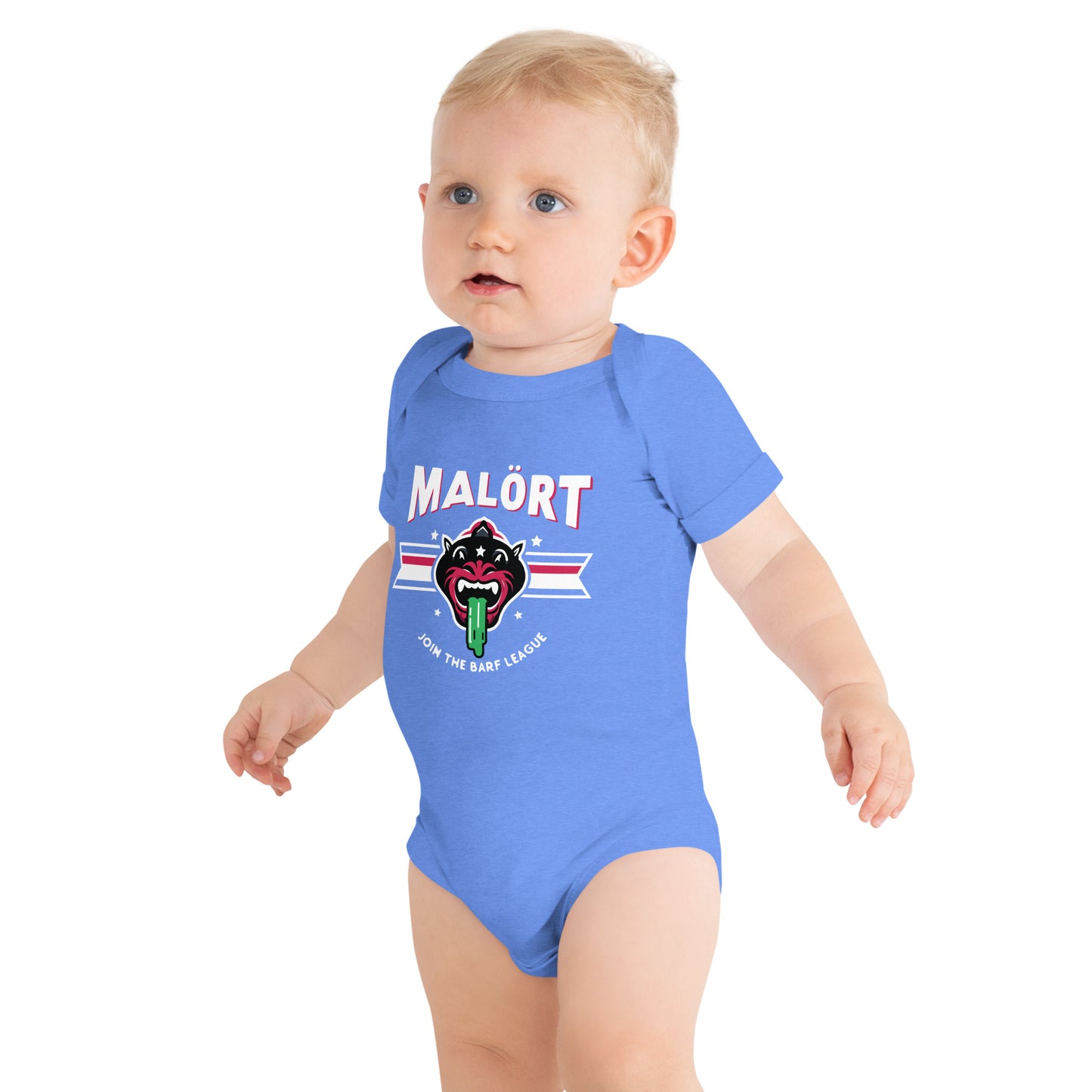 Malort: Join the Barf League Cat: Baby bodysuit