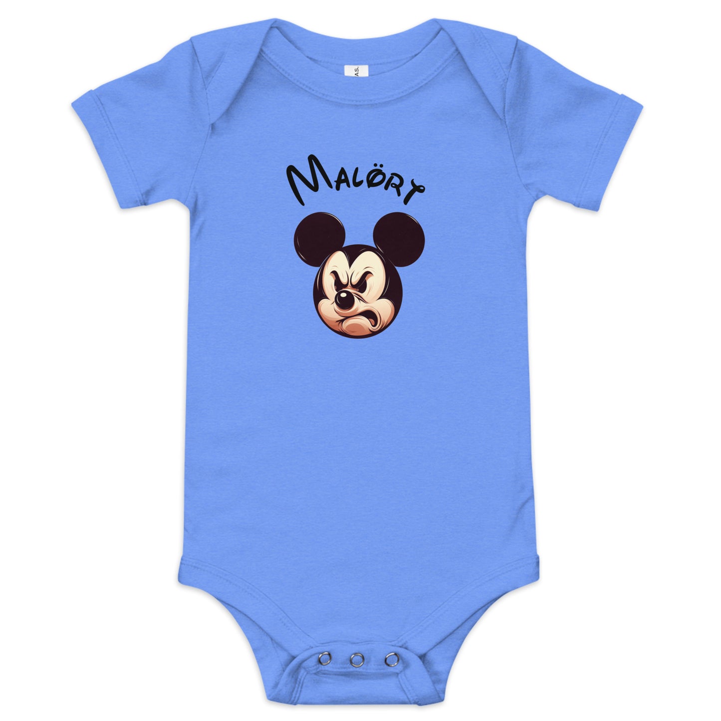 Mickey Malort: Faced Baby Bodysuit