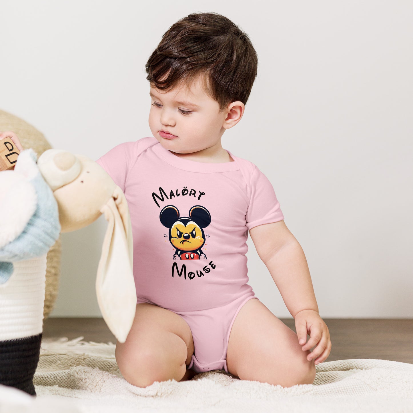 Malort Mouse: Faced Baby Bodysuit