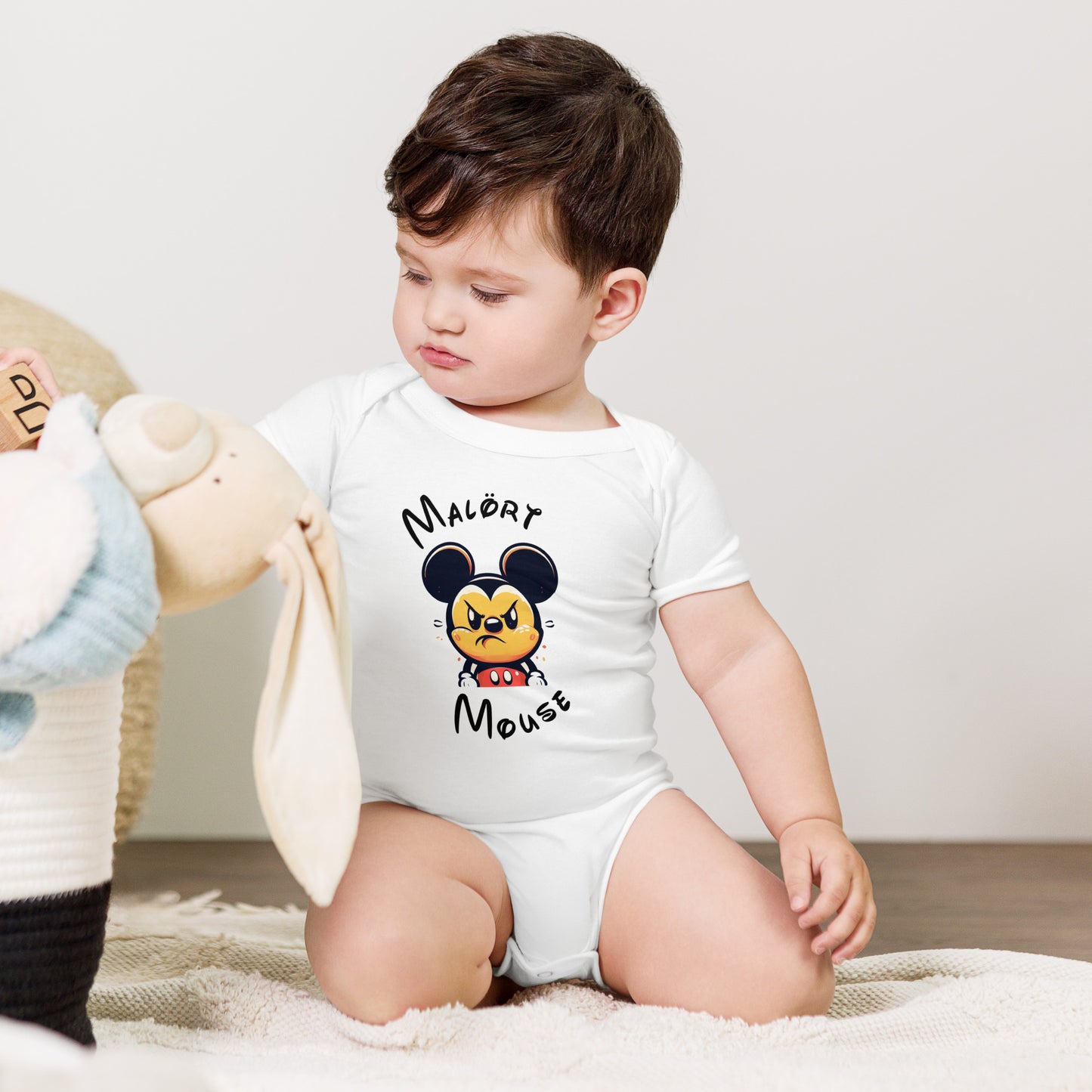 Malort Mouse: Faced Baby Bodysuit