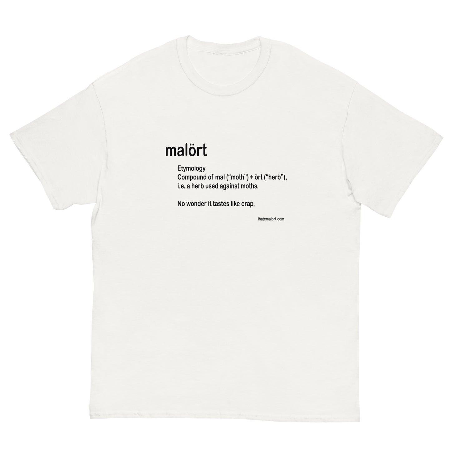 Malort: Etymology Classic tee